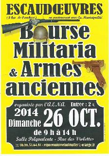 26 octobre: bourse aux armes à Escaudoeuvres (59) Affich18