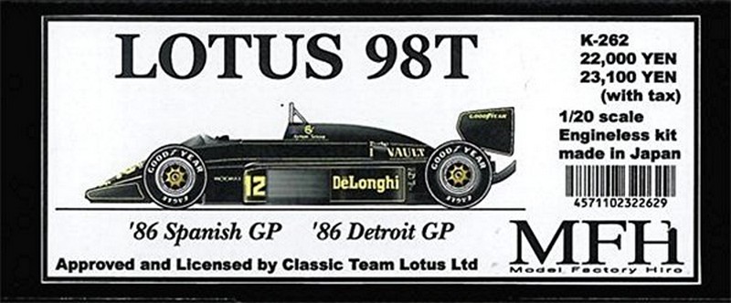 MFH- Lotus 98T 1/20° K26211