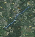 SUP dans L'Est de la France. Sur le Canal du Rhone au Rhin. Carte_11
