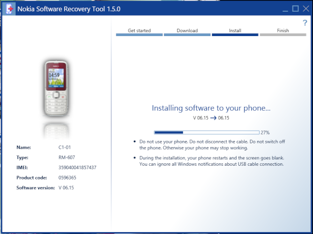 Nokia Software Recovery Tool - Khôi phục phần mềm Nokia 214