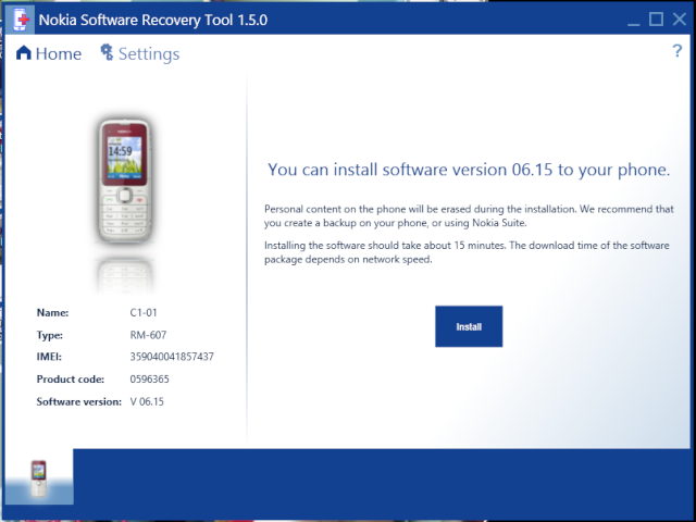 Nokia Software Recovery Tool - Khôi phục phần mềm Nokia 511