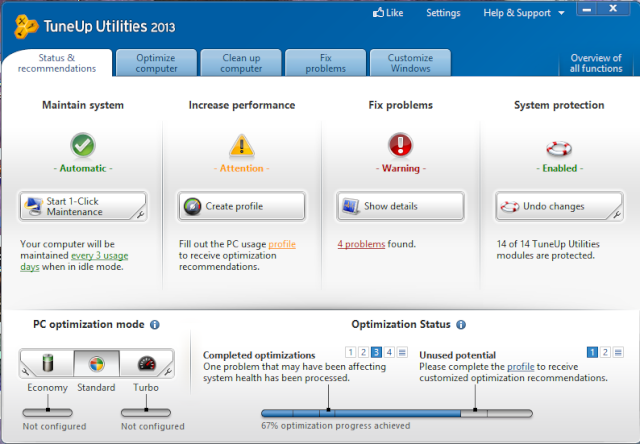 Phần mềm TuneUp Utilities 2013 13.0.3020.7 + key Tune10