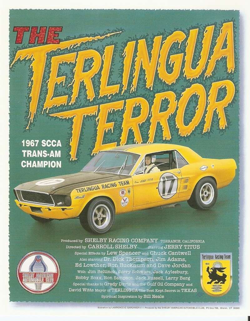 L'équipe de course Terlingua de Shelby-American en 1967 Saac-110