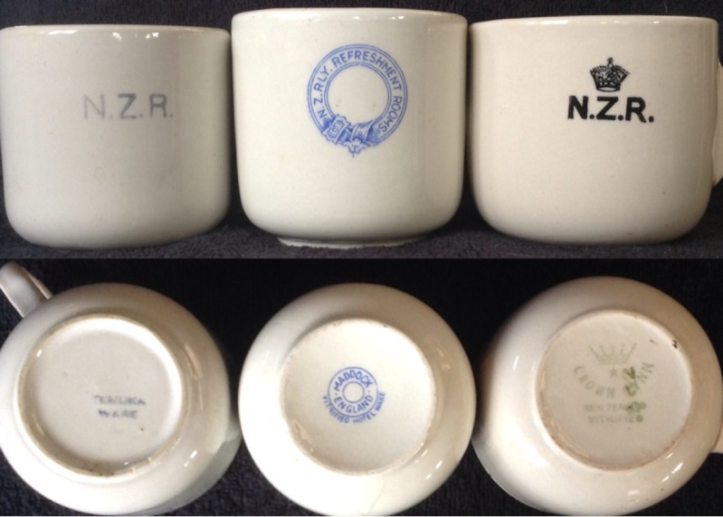 number - N.Z. RLY. REFRESHMENT ROOMS: Grindley cup, CL saucer Nzr110