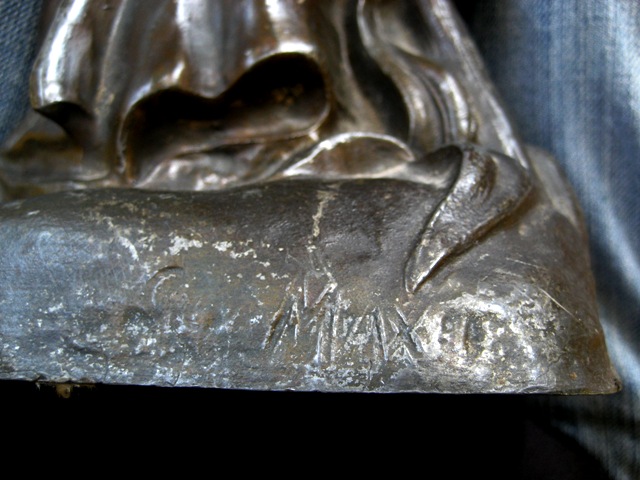 Géo Maxim statuette en régule bronzé Img_0213
