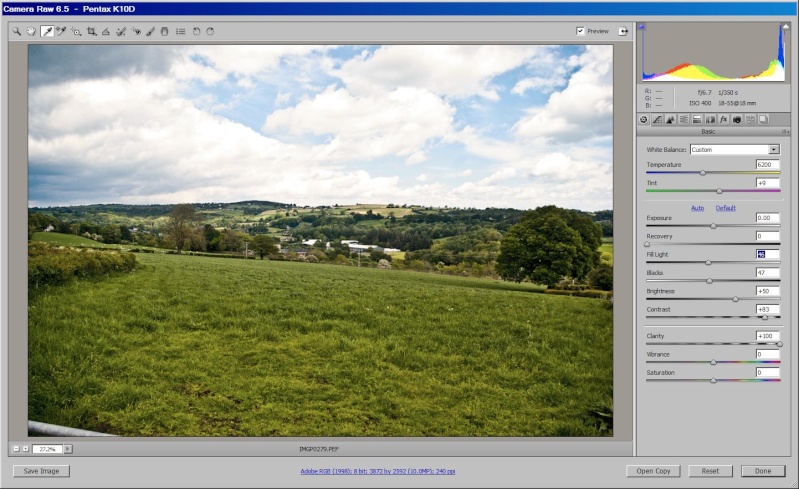 Using RAW image to increase dynamic range Fourgr10