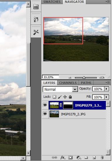 Using RAW image to increase dynamic range Mask10