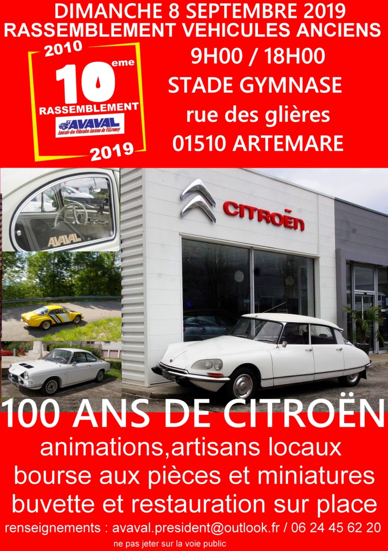 Artemare / 10eme rassemblement annuel - 8 septembre 2019 Affich11