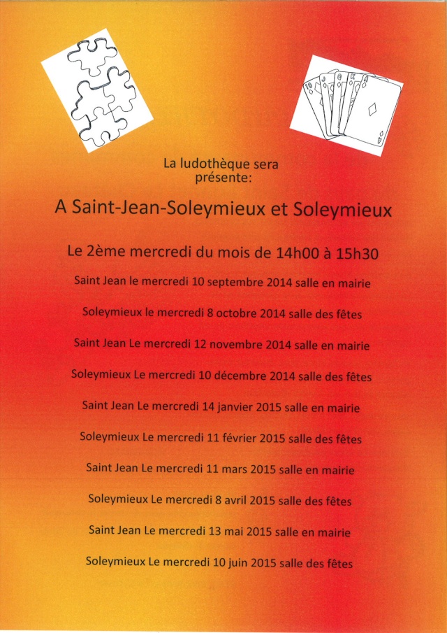 La ludothèque sur Soleymieux et St Jean Soleymieux 20141016