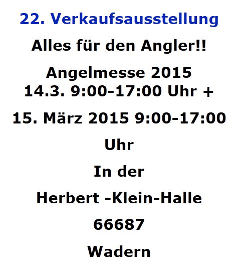 Angelmesse Wadern14 et 15. März 2015  Wa11