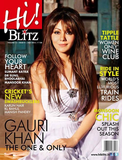 Le One & Only Gauri Khan couvre Salut! Blitz Gauri_10