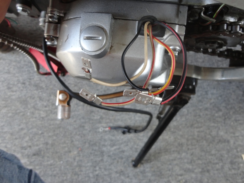 brancher moteur avec demarreur electrique