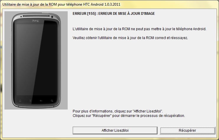 [résolu][AIDE] Mauvaises manipulations lors de l'installation d'un ROM Custom sur Sensation ---> téléphone en vrac Msg_ec10