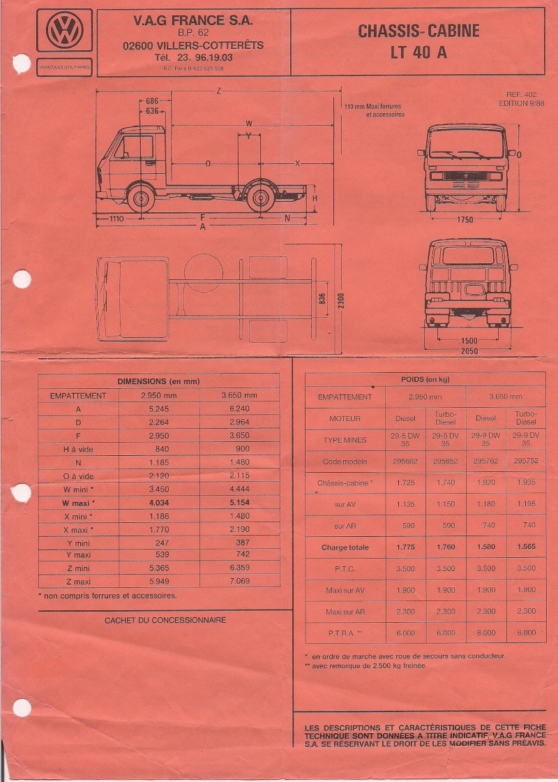 Données techniques LT40 (document VW) Descri10