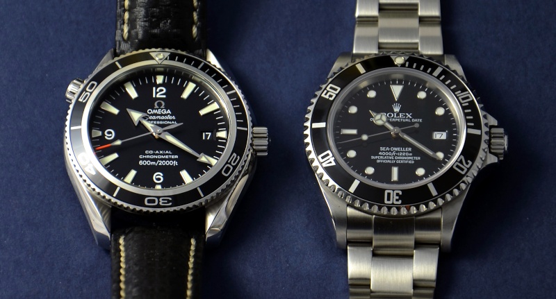 Rolex Sea Dweller 16600 versus Omega Planet Ocean 2500 Cadran10