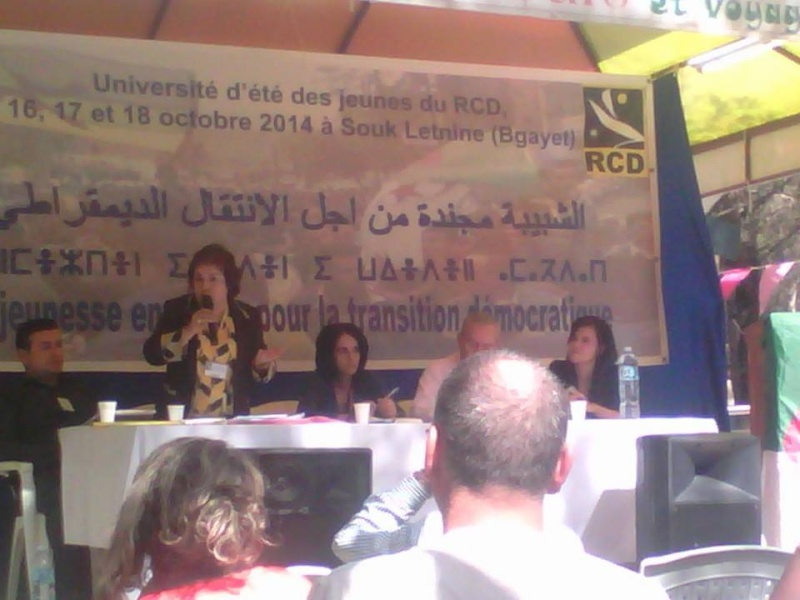 Université d’été du RCD à Souk El Tenine (Bgayet) 16 , 17 et 18 octobre 2014 - Page 3 163