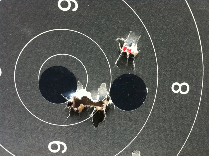 Impacts bizarre avec Remington 1858 Uberti Impact10