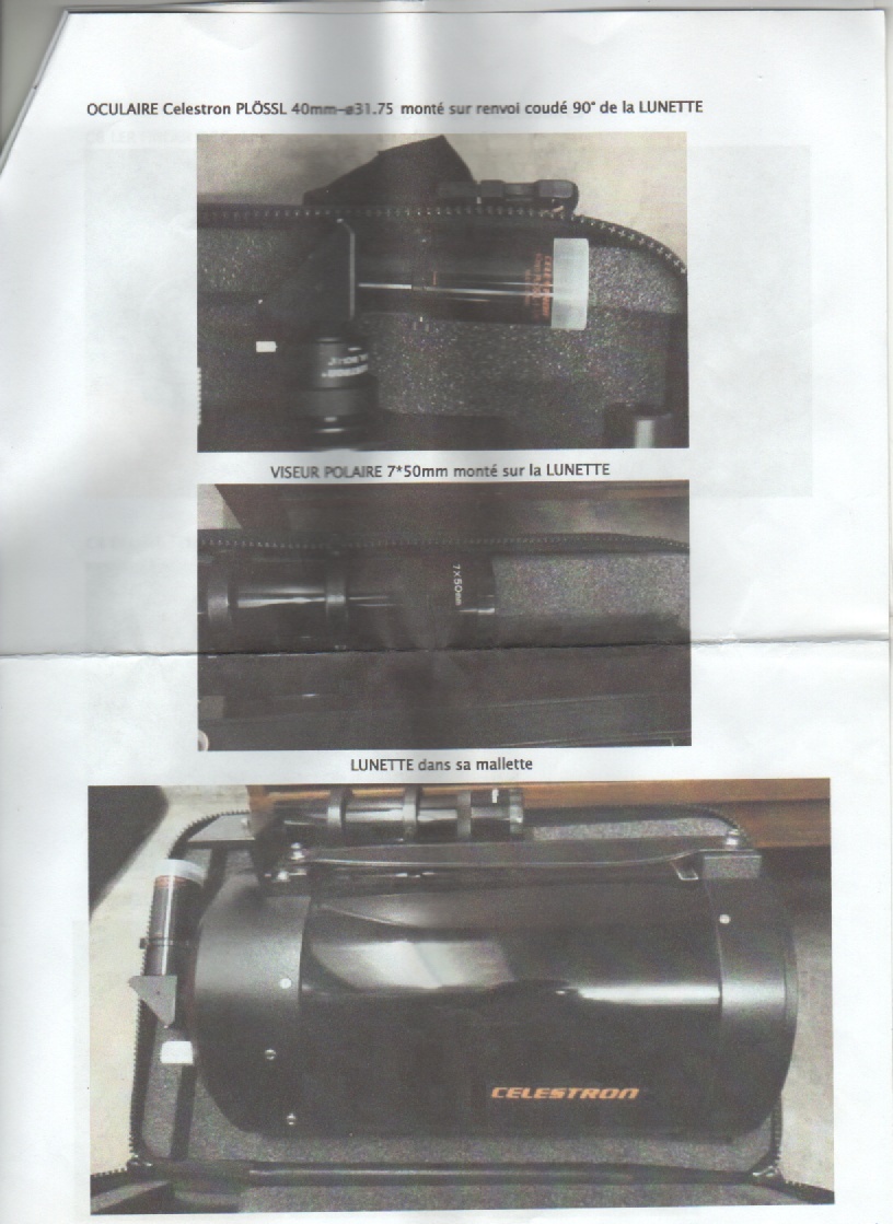 Vends téléscope Celestron C8 GP-DX avec accessoires Celest13