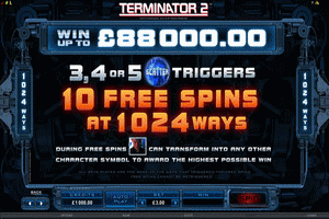 Crazy Vegas Casino new Video Slot Terminator  Termin10