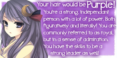 What anime hair color suits you? ;3; Waht10