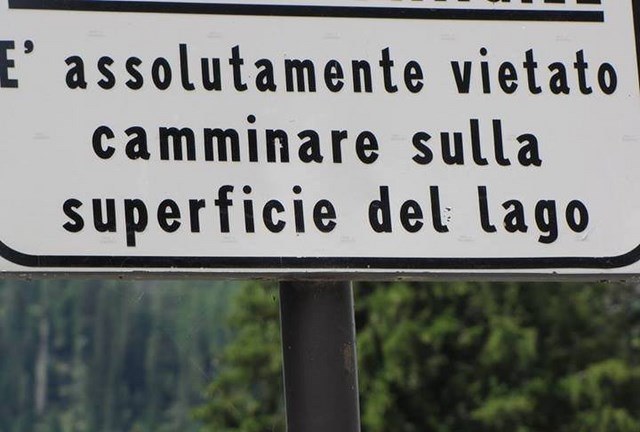 Vietato camminare sul lago Vietat10