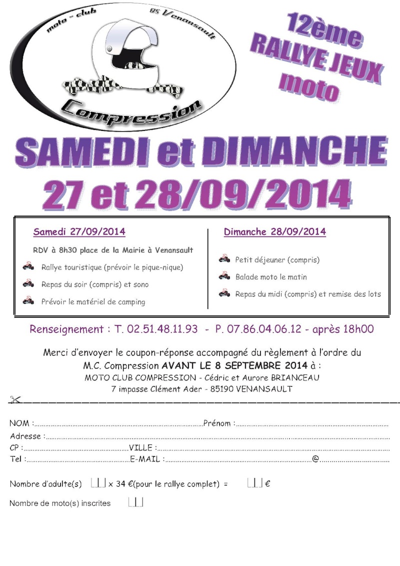 [EVENEMENTS] 12eme Rallye Jeux moto du M.C. Compression le 27 et 28 Septembre! Invita10