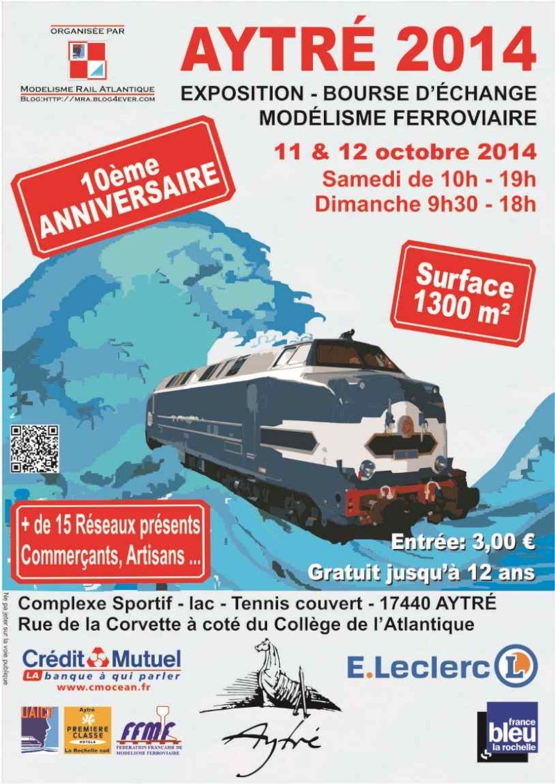 11 & 12 Octobre 2014 : Exposition Rue de la Corvette «Complexe sportif lac» 17440 AYTRÉ. Affich12
