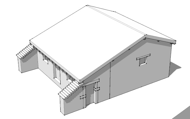 photoshop - Réalisation d'un château - Modélisation : Sketchup - Rendu : Vray - Post prod : Photoshop B410