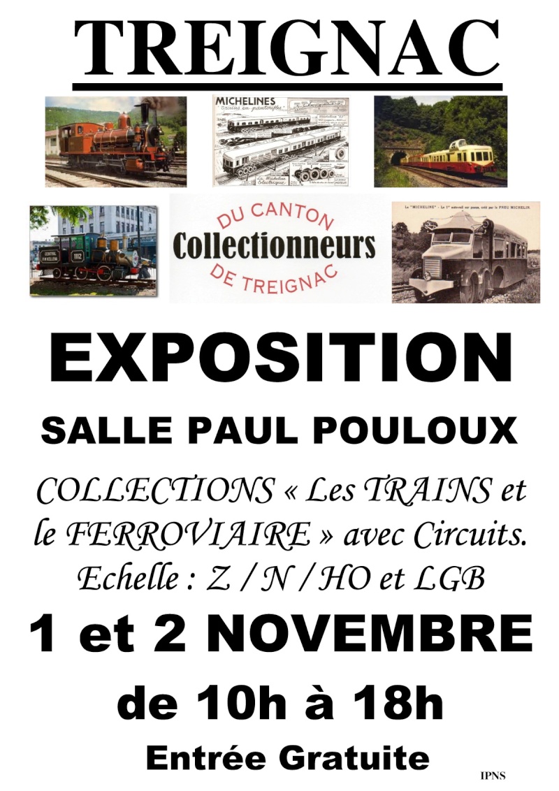 Expo à Treignac 19260 le 1er et le 2 novembre Affich10