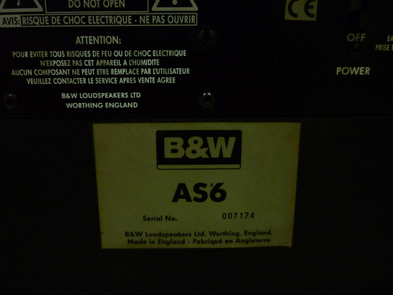 B&W AS-6 12 inch Active Subwoofer (sold) P1130113