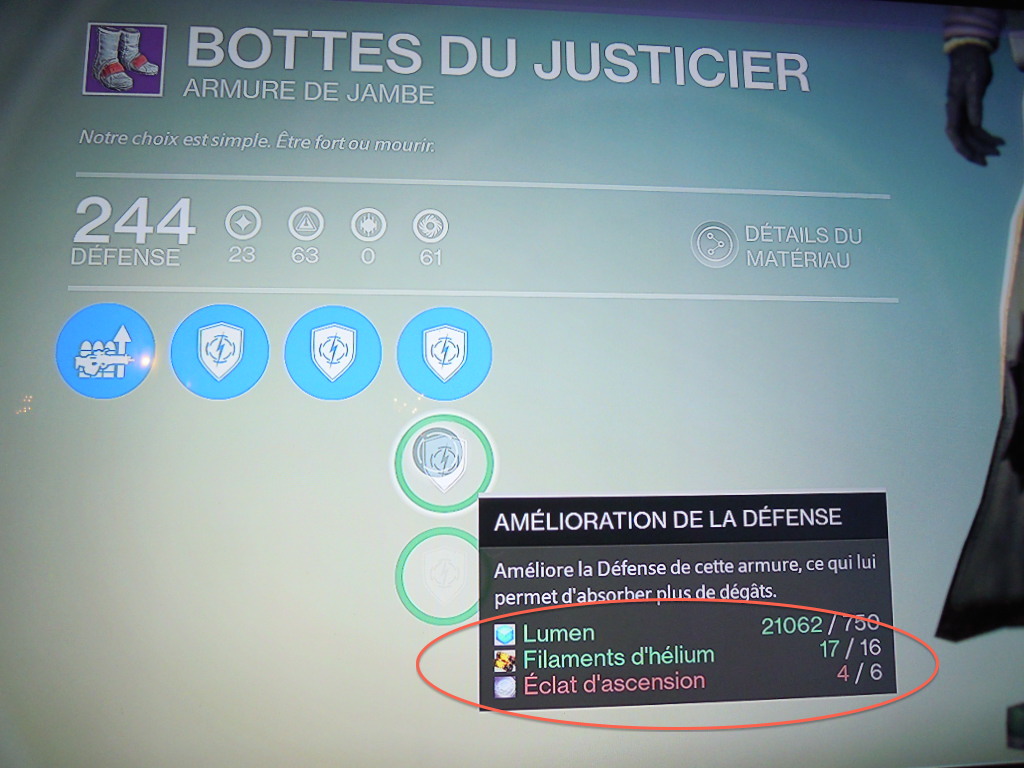 Destiny : guide des items + farmer, looter, décrypter = les explications Dscn2429