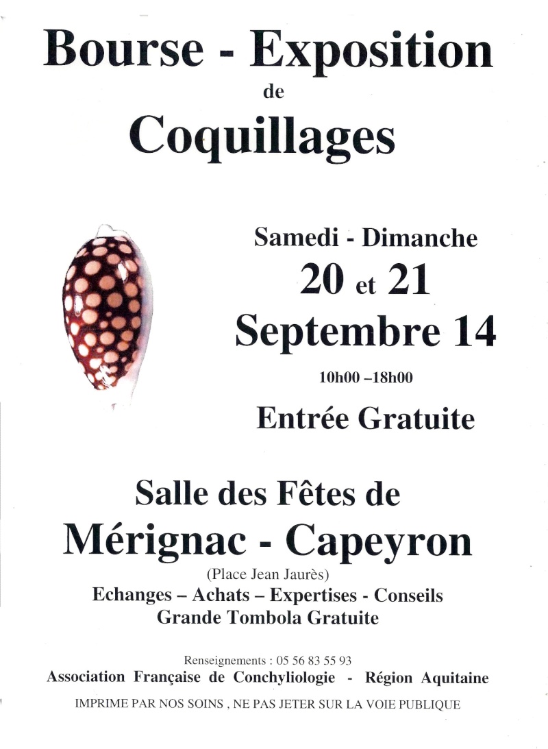 2014 Bourse de Mérignac - 20 & 21 Septembre Affich10