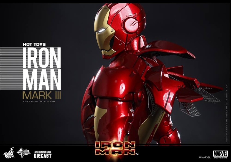 Hot Toys - Iron Man - Movie Masterpiece Series Die Cast - Mark III 1419