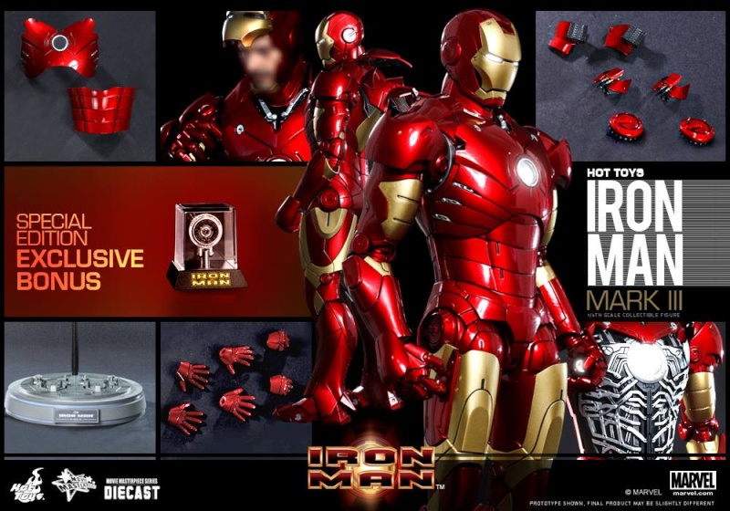 Hot Toys - Iron Man - Movie Masterpiece Series Die Cast - Mark III 1817