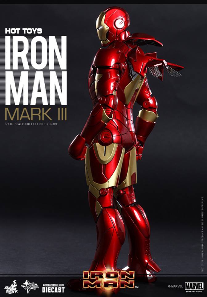 Hot Toys - Iron Man - Movie Masterpiece Series Die Cast - Mark III 526
