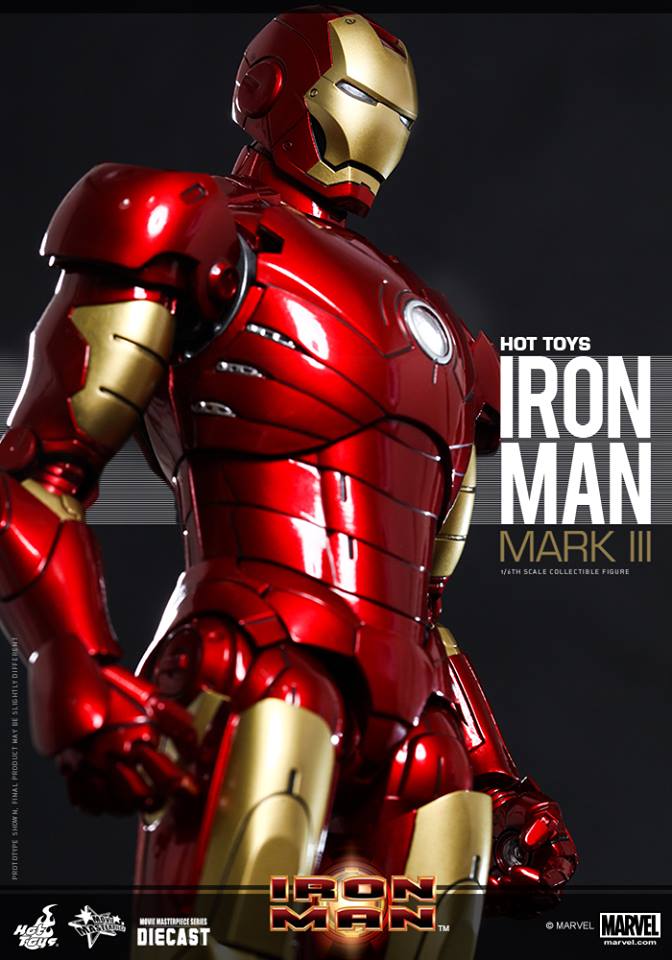 Hot Toys - Iron Man - Movie Masterpiece Series Die Cast - Mark III 823