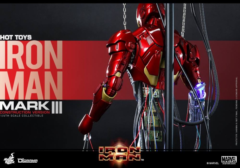 Hot Toys - Iron Man - Diorama Series - Mark III Construction Version F16