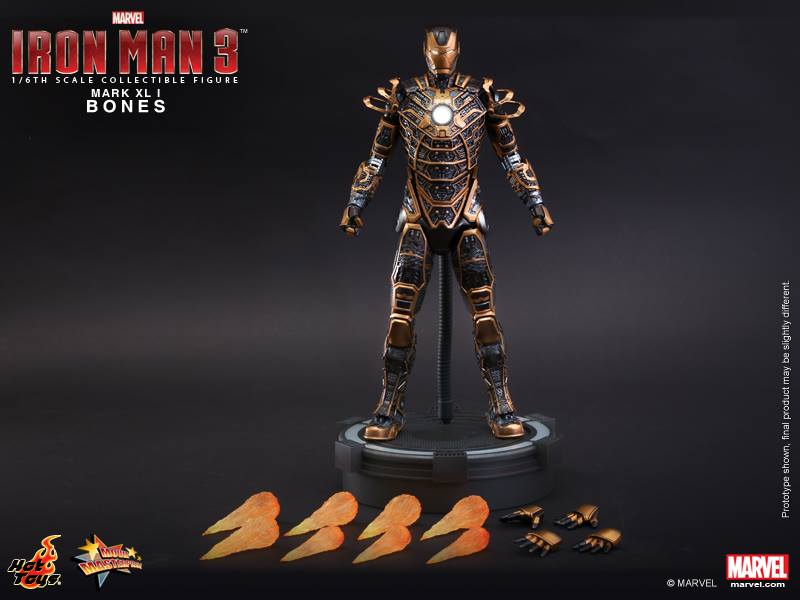 Hot Toys - Iron Man 3 - Movie Masterpiece Series - Mark XLI Bones (ou Bouse) Iron-m24