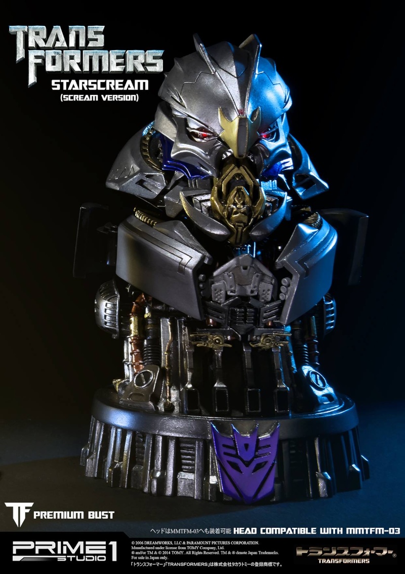Prime 1 Studio - Transformers: Dark Of The Moon - Premium Bust - Optimus, Megatron & Starscream Prime-14