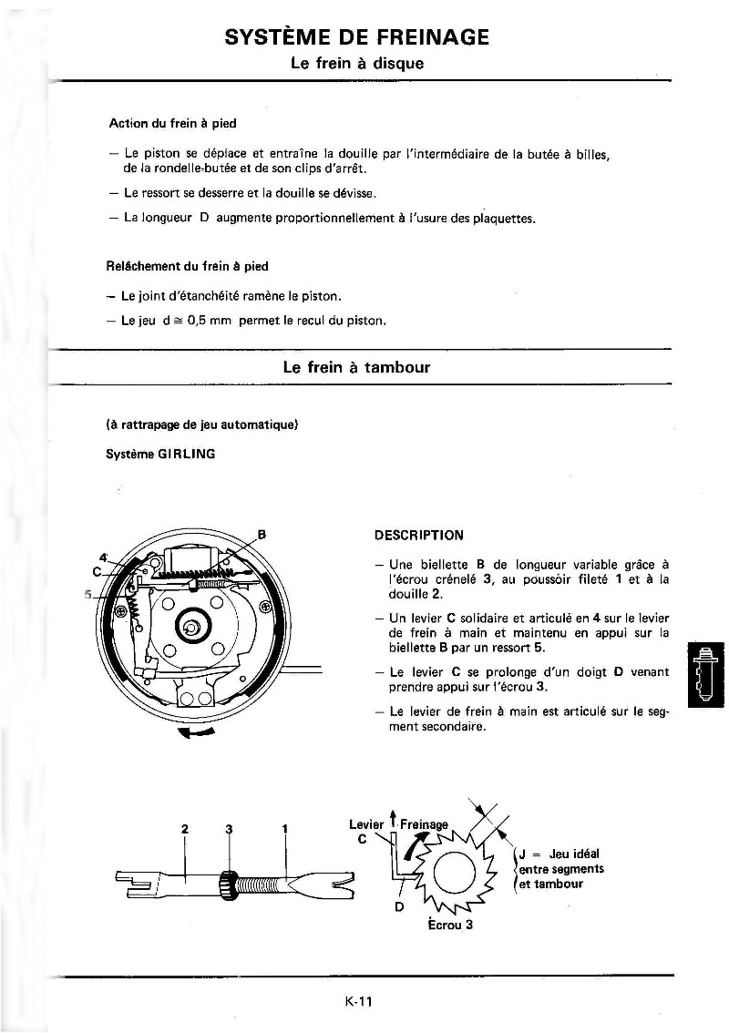 Changement plaquettes frein arrière K11_mr10