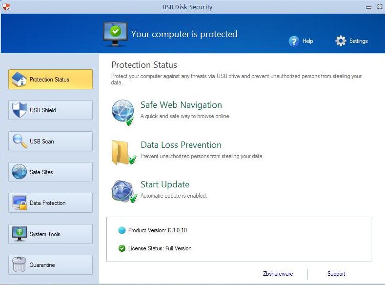 حماية الفلاشة :  2013 USB Disk Security    6.3.0.10 Untitl19