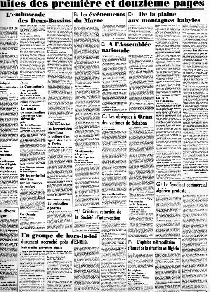 ALGERIE PRESSE 1956- 2ème partie-  242