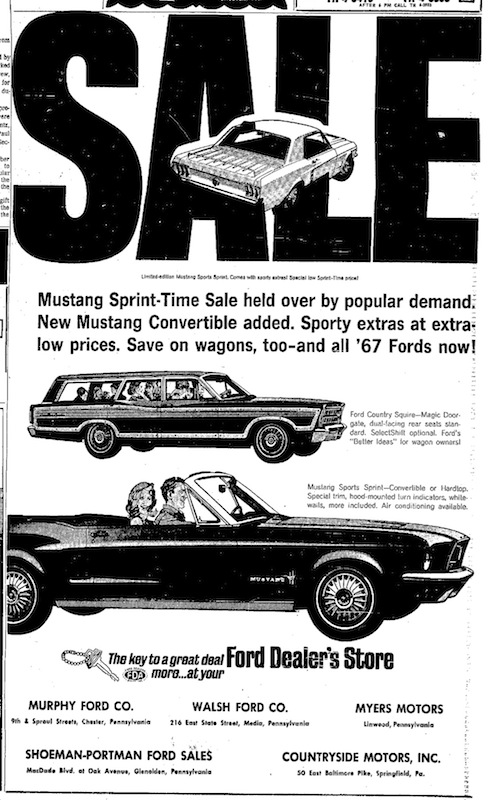 Publicité en anglais pour la Mustang 1967 1967_115