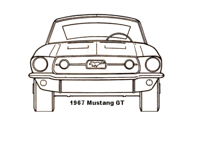 Mustang à colorier  Messur10