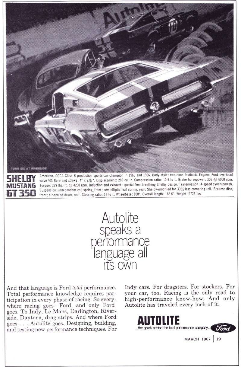 Publicitées avec des Shelby GT350 1967 Public10