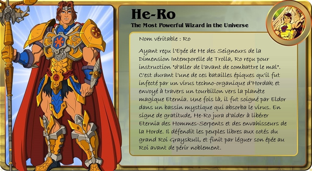 Masters Of The Universe Classics : HE-RO Bio_he10