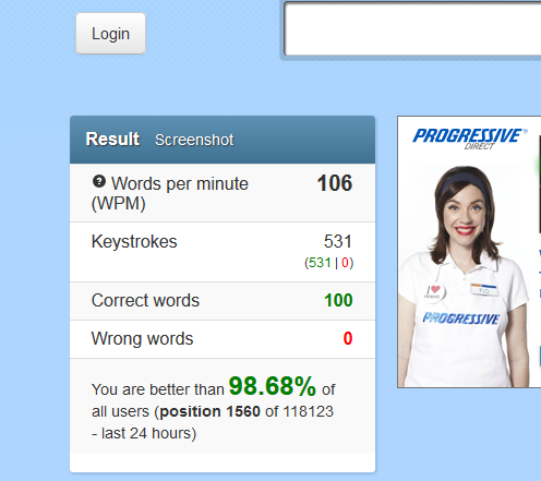 How fast are you? - Page 2 Wpm110