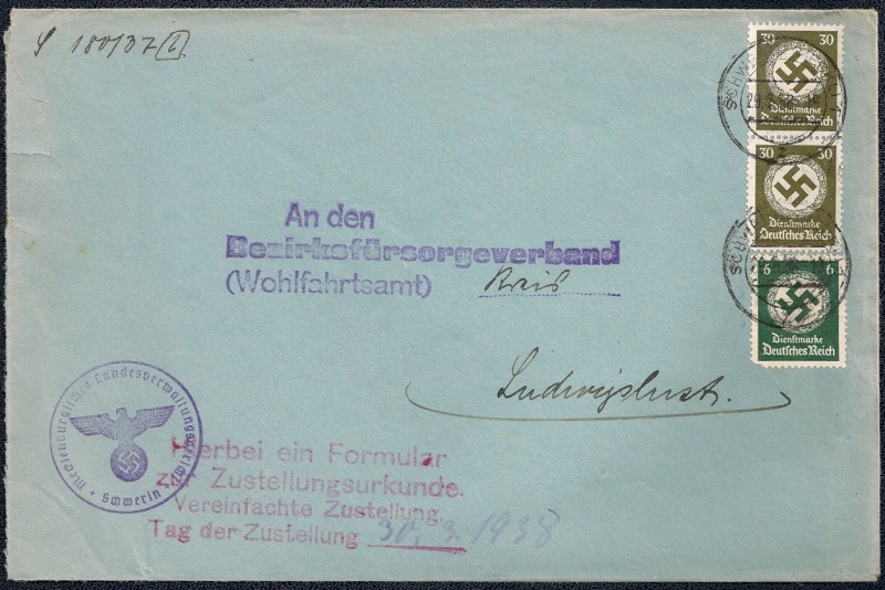 Dienstbriefe Deutsche Reichspost 1010