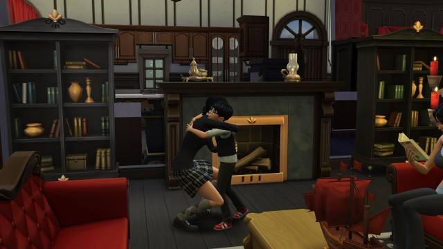  4 new screenshots of the interior of the Goth manor in The Sims 4!  10441010