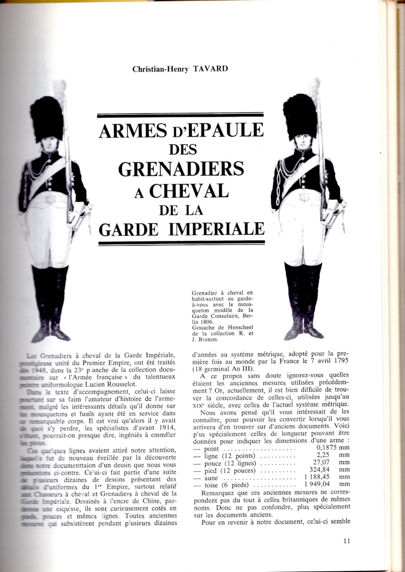 Arme d'épaule des Grenadiers à Cheval de la Garde impériale  P110